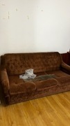 Rozkładana sofa i dwa fotele - używane - odbiór własny