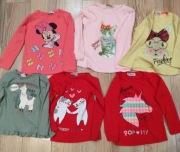 Bluzki z długim rękawem dla dziewczynki 3-4 lata Zestaw 16 sztuk