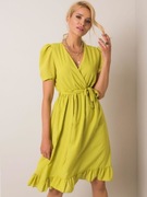 Limonkowa sukienka Colette- L