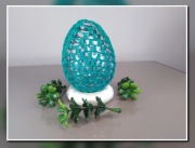 Szydełkowe jajko Wielkanocne pisanka 10cm