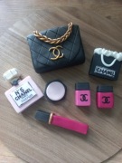 Z masy cukrowej na tort zestaw kosmetyki torebka na tort 