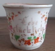 Kubek sygn KPM wys 6,5cm (urwane ucho)