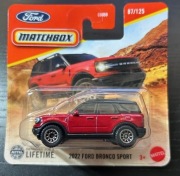 Matchbox Matchbox 2022 Ford Bronco Sport Nowy autko Mattel