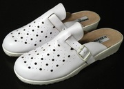 Buty ortopedyczne klapki białe roz.35 skóra SAGAN PLAST