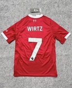 Koszulka piłkarska Adidas Liverpool FC 25/26 Home Wirtz 7 roz. 164 cm