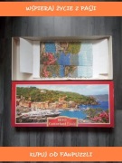 puzzle 800 castorland portofino panorama kompletne ułożone