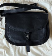 Nowa damska skorzana czarna torebka Gianni Conti, metka 