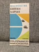 Mapa województwo, gdańskie i słupskie 1977