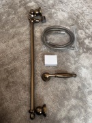Zestaw prysznicowy suwany Omnires brąz antyczny 