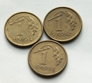 1 grosz 1991 1992 1993 zestaw Stan !! WYPRZEDAŻ 