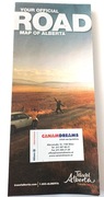 Mapa - prowincja ALBERTA (Canada)- ,drogowa,stan-b.db