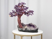 Ozdobne drzewko z fioletowego ametystu II