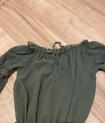 Sukienka z długim rękawkiem, khaki, rozmiar uniwersalny