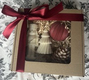 Box prezentowy z dekoracyjnymi  Świecami Sojowymi prezent świąteczny