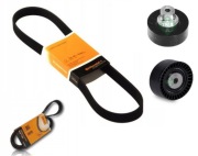 2x pasek CONTINENTAL 2x rolka napinacza INA BMW E46 komplet