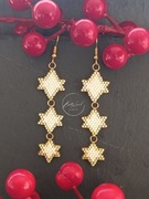 Kolczyki z koralików miyuki - gwiazdki - handmade