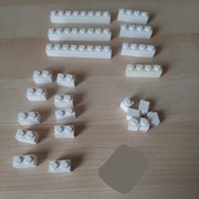 Lego Bricks Cegły białe 1x (22 szt)