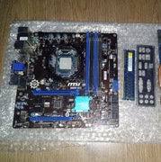 PŁYTA MSI B85M-G43 + Intel Core i5-4690K +8GB DDR3