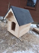 Duża, ocieplana buda dla psa na lata