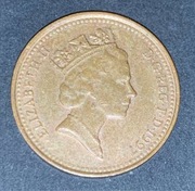 Wielka Brytania. One Penny. 1997. Elżbieta II.