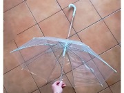 Nowy Parasol dla Psa z wbudowaną Smyczą Łańcuszkową