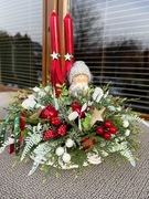 Stroik wianek Boże Narodzenie stroik na stół świeczki 