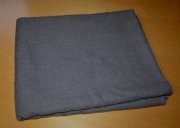 Kupon materiału z PRL szary wełna 247/160 cm