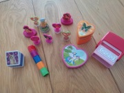 zestaw pieczątki stempelki kot motyl serduszka księżniczki