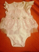 Nowe body sukienka jasny róż koronka 