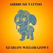 Szablon do tatuaży Airbrush, facepainting, wielorazowy Psi Patrol