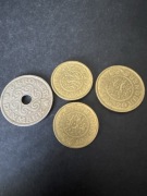 Monety Dania kroner i øre zestaw 4 szt. lata 1971–1991