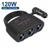 Rozdzielacz gniazda zapalniczki 12V / 24V – 120W  Super Fast Charge