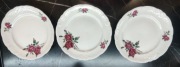 Zestaw trzech talerzy Fabryki Porcelany Wałbrzych