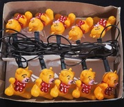 Lampki choinkowe MISIE Retro światełka na choinkę kształtki vintage prl