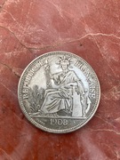 Indochiny Francuskie, piastra 1908