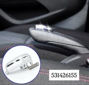 Przycisk metalowy Opel Mokka Crossland, trax, hamulec ręczny, guzik ręczny