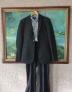 garnitur ponadczasowy spodnie marynarka  klasyczny wizytowy elegancki