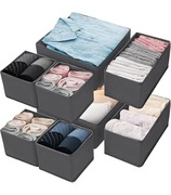 KOMPLET 6szt POJEMNIKI ORGANIZER NA POŚCIEL ODZIEŻ UBRANIA BIELIZNĘ ZABAWKI