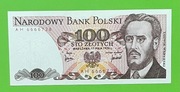 Banknot 100 -AH - 6666xxx  1976  UNC