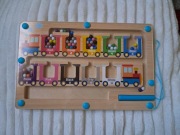 Magnetyczny labirynt segregowanie kulek nauka liczenia i kolorów 