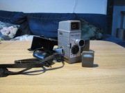 Retro kamera mechaniczna Bell & Howell + światłomierz