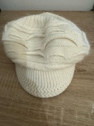 Czapka zimowa biała kremowa