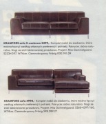 Zestaw wypoczynkowy Ikea Kramfors Skórzana Skóra [3 ELEMENTY]