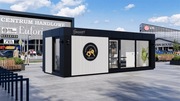 Pawilon Biurowy Kontener Handlowy 10x3 z wc Usługowy Mieszkalny 30m2