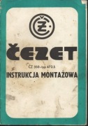 Instrukcja MONTAŻOWA CZ 350 TYP 472.5