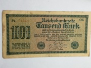Sprzedam banknot Niemcy 1000 Marek 1922r.