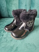 BUTY CZARNE, KOZAKI dziecięce, BOTK NELLI BLU 24