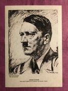 Hitler Unser Fuhrer Portret NSDAP Propaganda Druk 5