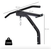 Uchwyt na worek treningowy z drążkiem 