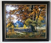 Obraz olejny Jesienna dęby 